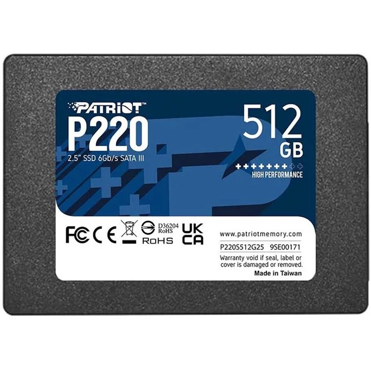 حافظه اس اس دی اینترنال پتریوت P220 ظرفیت 512 گیگابایت