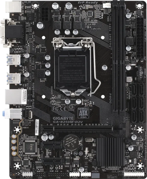 Gigabyte GA-B250M مادربرد استوک گیگابایت